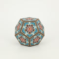MikhaLuma Telos handcrafted dodecahedron paper lantern, unlit in daylight